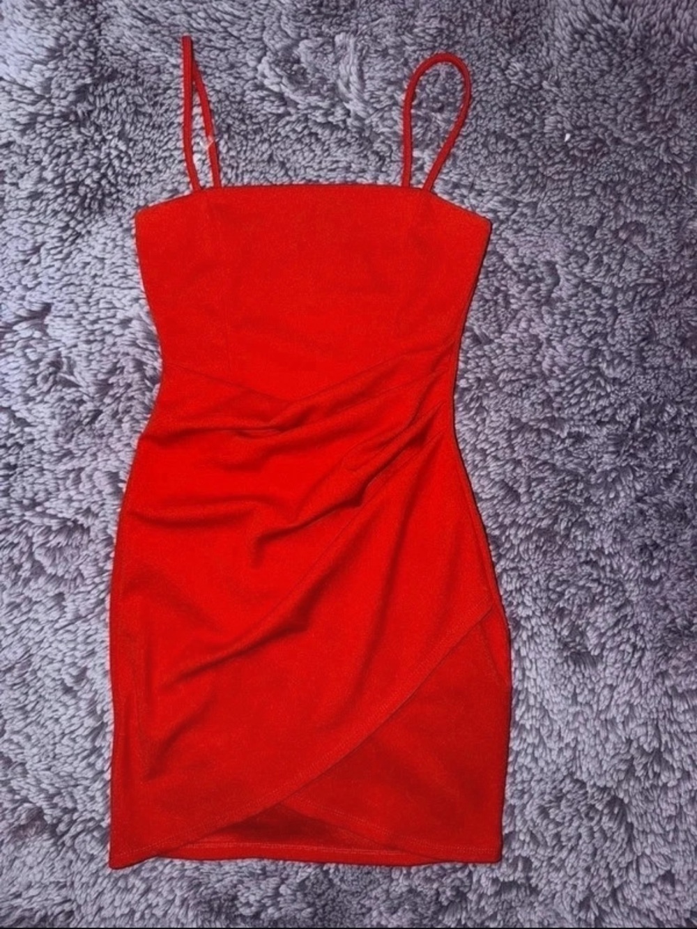 Windsor Red Spaghetti Strap Mini Dress